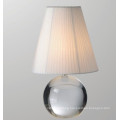 Fabric Shade Glass Modern Table Lamp